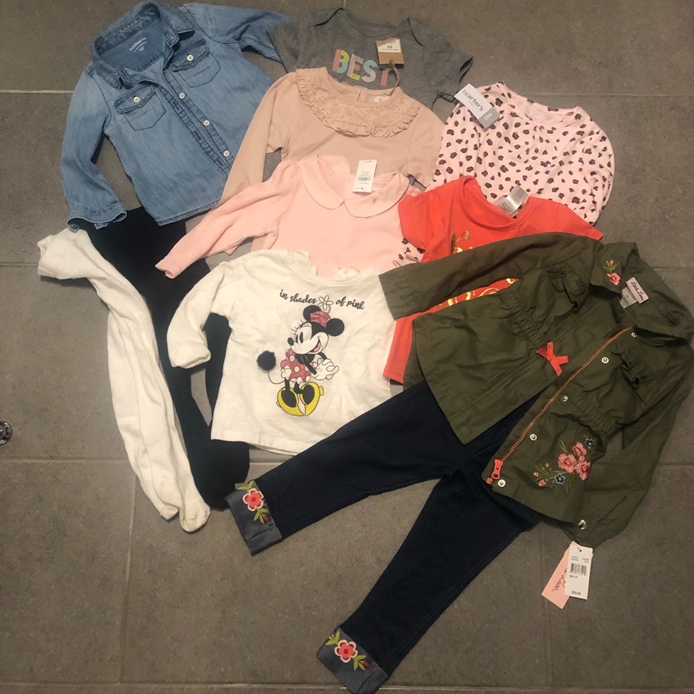 Bundle of baby girl clothes